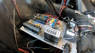 Removing wiring to install a Bussman PDM  & cowl modifications to clear an 1800hp A2W intercooler.