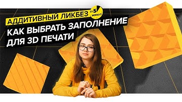 Как выбрать заполнение для 3D печати | Аддитивный ликбез за 5 минут