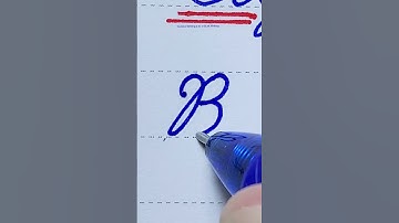 How to write in cursive Capital letter B |Cursive Writing for beginner |Cursive handwriting practice