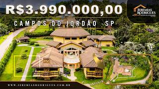 CASA INCRÍVEL em Campos do Jordão com Vista para a Pedra do Baú 😱 7 Quartos + Lareira em TODOS!