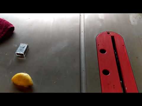 Fixing A Rusted Table Saw Top