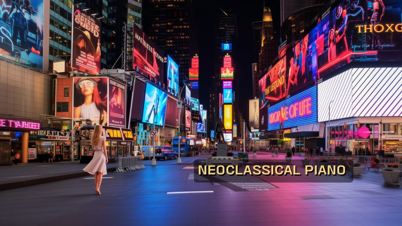 네오클래식 피아노 집중음악 | 미국 Times Square, New York City  | Deep Focus (1H)
