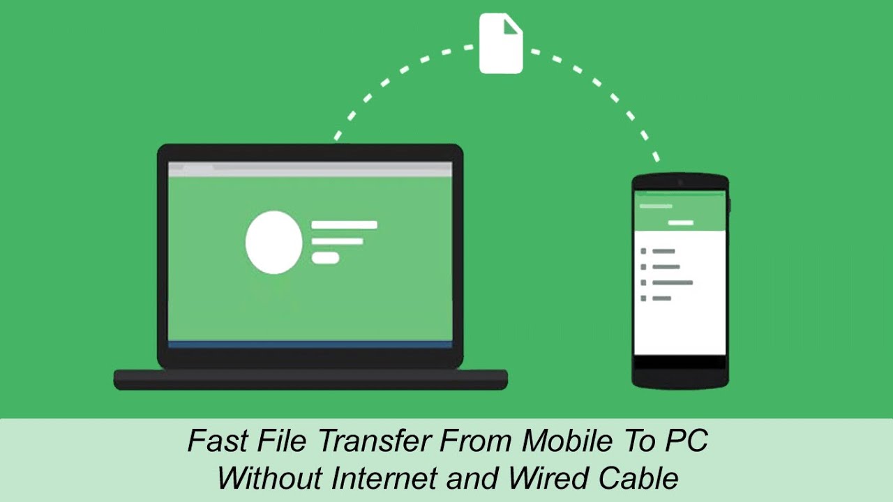How To Transfer All Files Between Computer And Mobile Without Using Internet And Wired Cable 