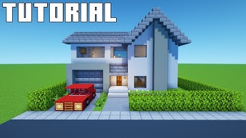 Minecraft Tutorial: How To Make A Modern Suburban House 2 "2022 Tutorial"