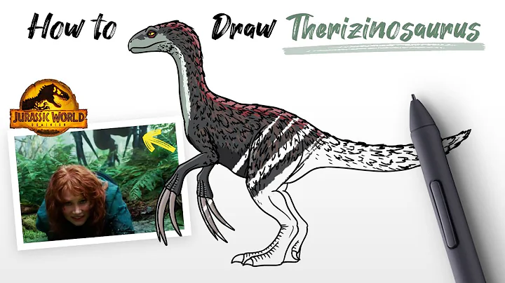 How to Draw Therizinosaurus dinosaur from Jurassic...