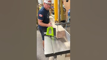 Now to resaw some pieces down size on the bandsaw with the Bow guide pro for bandsaws