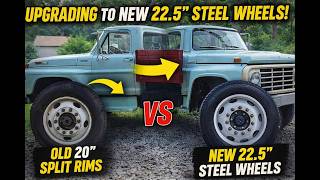 Transform Your Old Work Truck: From 20” Tube-Type Wheels to Modern 22.5” Tubeless Wheels and Tires!