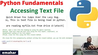 Reading Text File in Python |Python