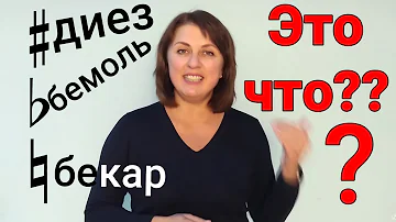 Что такое➨диез/бемоль/бекар? | Музыкальная академия Глория