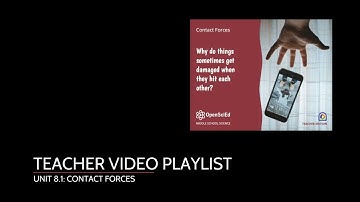 Unit 8.1 Contact Forces Teacher Playlist Intro