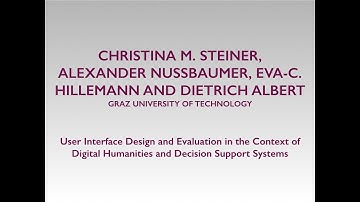 Nussbaumer: User Interface Design and Evaluation