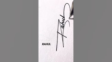 Rahul Name signature style ✍️ #trending #signatureart #signature #shorts #rahul #rahulstory #viral