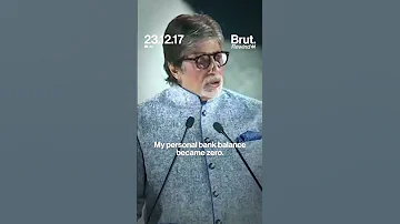 Amitabh Bachchan Shares His Bankruptcy Story 