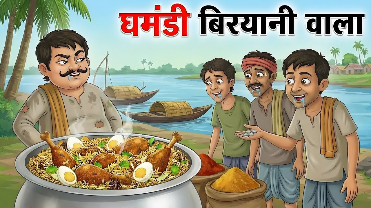 नदी किनारे घमंडी बिरयानी वाला ghamandi Biryani wala Hindi kahaniyan moral story in hindi 