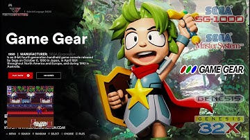 Game Gear Game List, Retrostation GTX