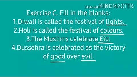 Class 2 EVS ch 12 Our festivals