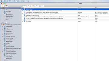 Creating Folders in Zotero