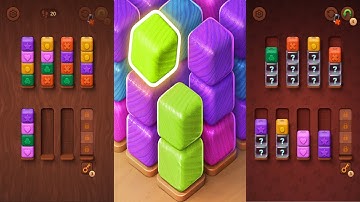 Colorwood Sort Puzzle Game - Gameplay Mobile Game Walkthrough All Levels Android Ios