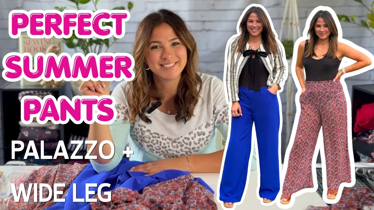 Easy Palazzo & Wide Leg Pants Sewing Tutorial The Most Comfortable Pants You’ll Ever Make!
