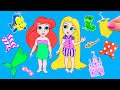 15 DIY Paper Dolls Hacks and Crafts / Disney Princesses Handmade Paper Crafts