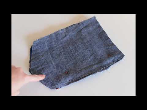 Tuto couture : recycler un vieux jeans en manique de cuisine