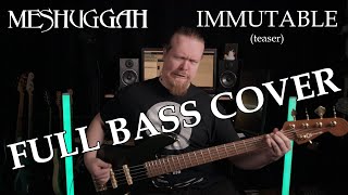 Meshuggah – Immutable Teaser | 100% Correct Bass Cover with Tab