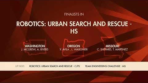 SkillsUSA 2022 - Robotics: Urban Search and Rescue