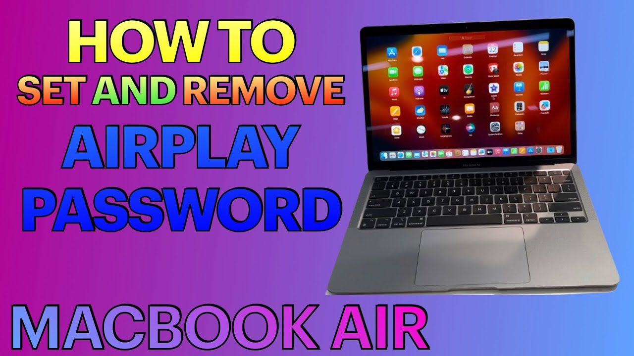 How to Set and Remove Airplay Password on MACBOOK AIR - YouTube