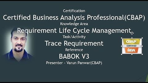 Trace Requirements and Designs BA Exam Tutorial