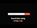 Search Bar Design Using HTML CSS | VSClass Online | Project for beginner #createforindia #html #css