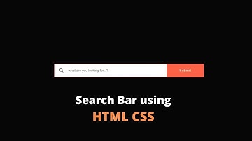 Search Bar Design Using HTML CSS | VSClass Online | Project for beginner #createforindia #html #css