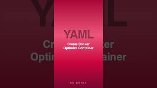 YAML Create Docker Optimize Container #github #coding #developer #techtips