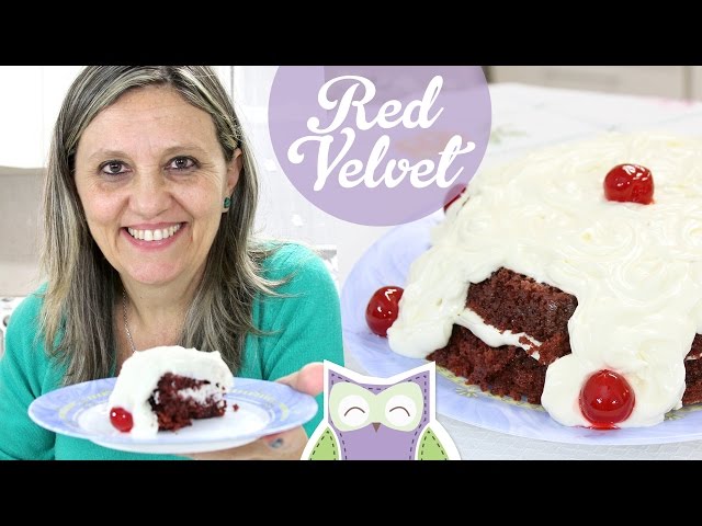 BOLO RED VELVET 😱❤️ . Sim, a receita mais esperada por vocês! Essa fi