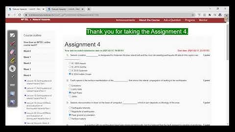 Assignment 4 solution | Natural Hazards | Swayam | NPTEL
