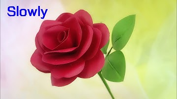 ABC TV | How To Make Easy Rose Paper Flower #2 (Slowly) - Craft Tutorial