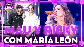 Mau y Ricky se LUCIERON junto a María León CANTANDO a dueto 
