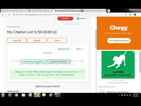 Using Easybib.com