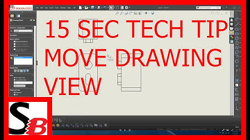 Solidworks 15 Sec Tech Tip - Move Drawing View