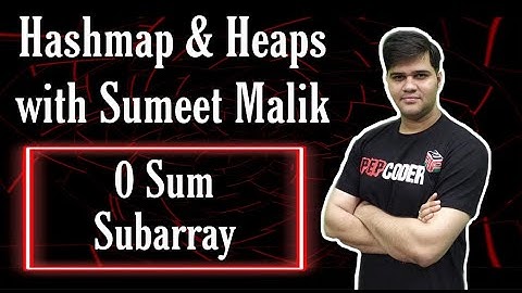 Count of Zero Sum Subarray using Hashmaps | Hashmap Interview Questions