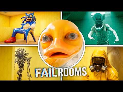 FAILROOMS - Full Gameplay + Ending (Backrooms Horror Showcase)