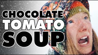 Chocolate Tomato Soup Experiment // 13ft Scamp Trailer