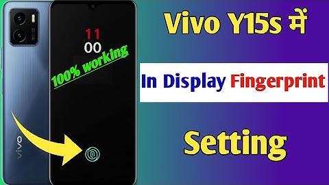 Vivo y15s in display fingerprint setting / Vivo y15s mein display fingerprint lock Kaise lagaye