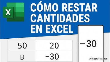 📉 Cómo Restar Cantidades en Excel | Fórmulas Básicas y Trucos Rápidos
