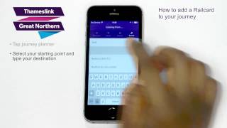 Go Ahead Train App - How to add a railcard screenshot 1