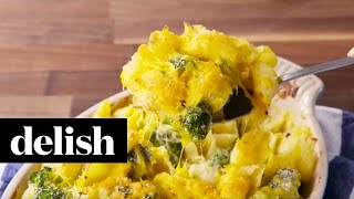 Broccoli Cheddar Mac \& Cheese | Delish