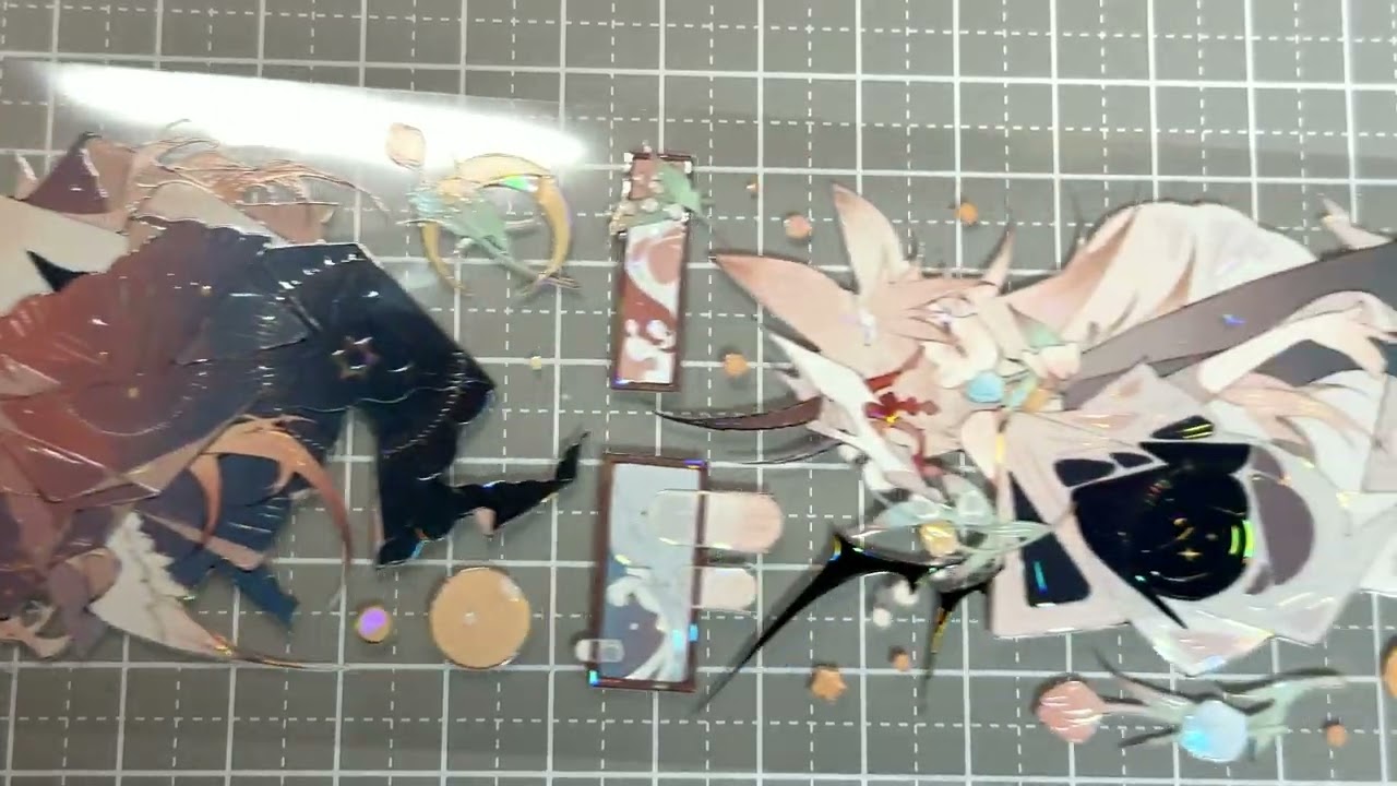 月海研究所】風眠花夢 -PET貝殻光 - 沼のオアシス 海外マステのカット