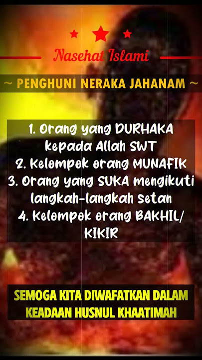 CALON DAN PENGHUNI NERAKA JAHANAM | Nasehat Islami | #shorts #short #story
