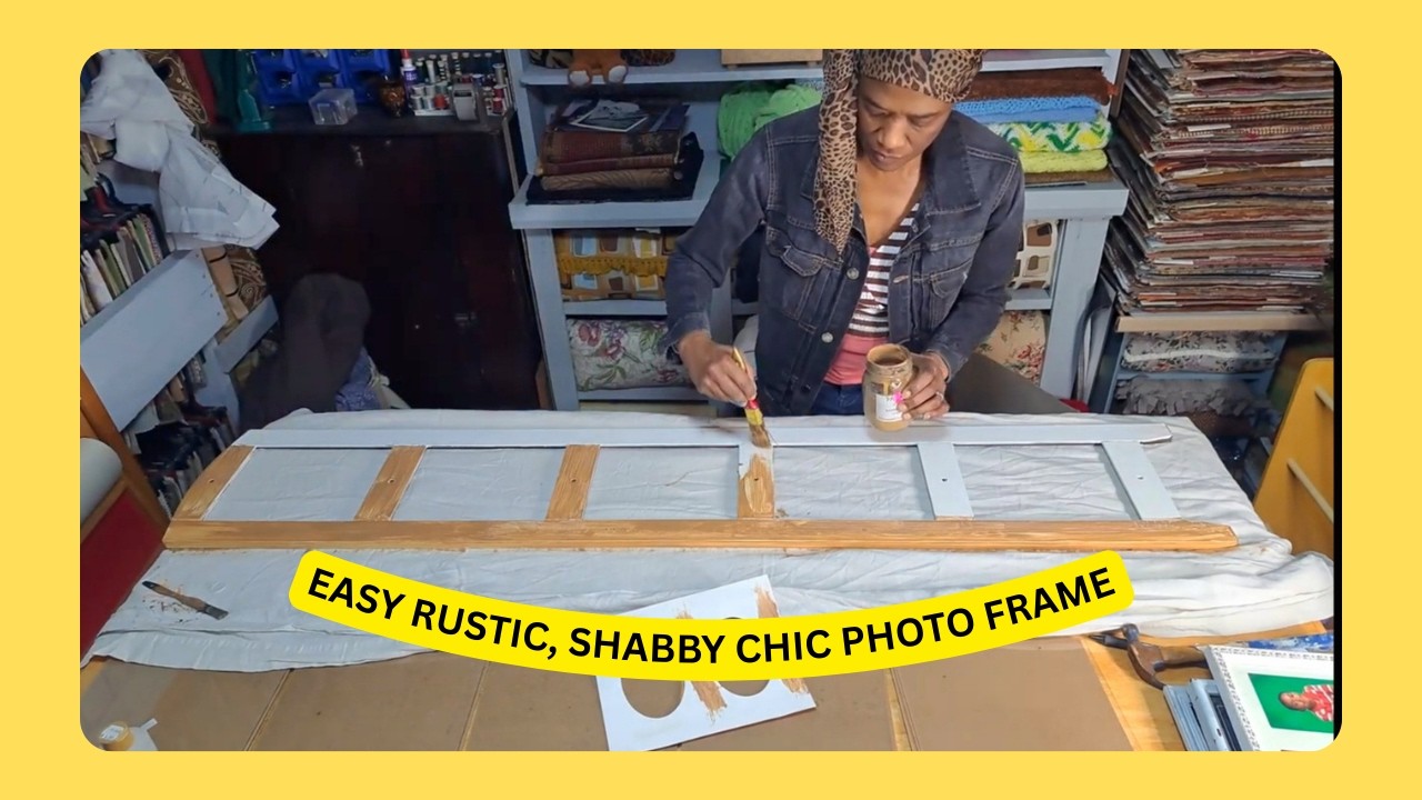 Achieving A Shabby Chic, Rustic, Old-world Look On My Thrifted Photo Frame (1)