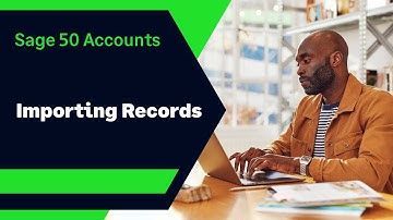 Sage 50 Accounts (UK) - Importing Records