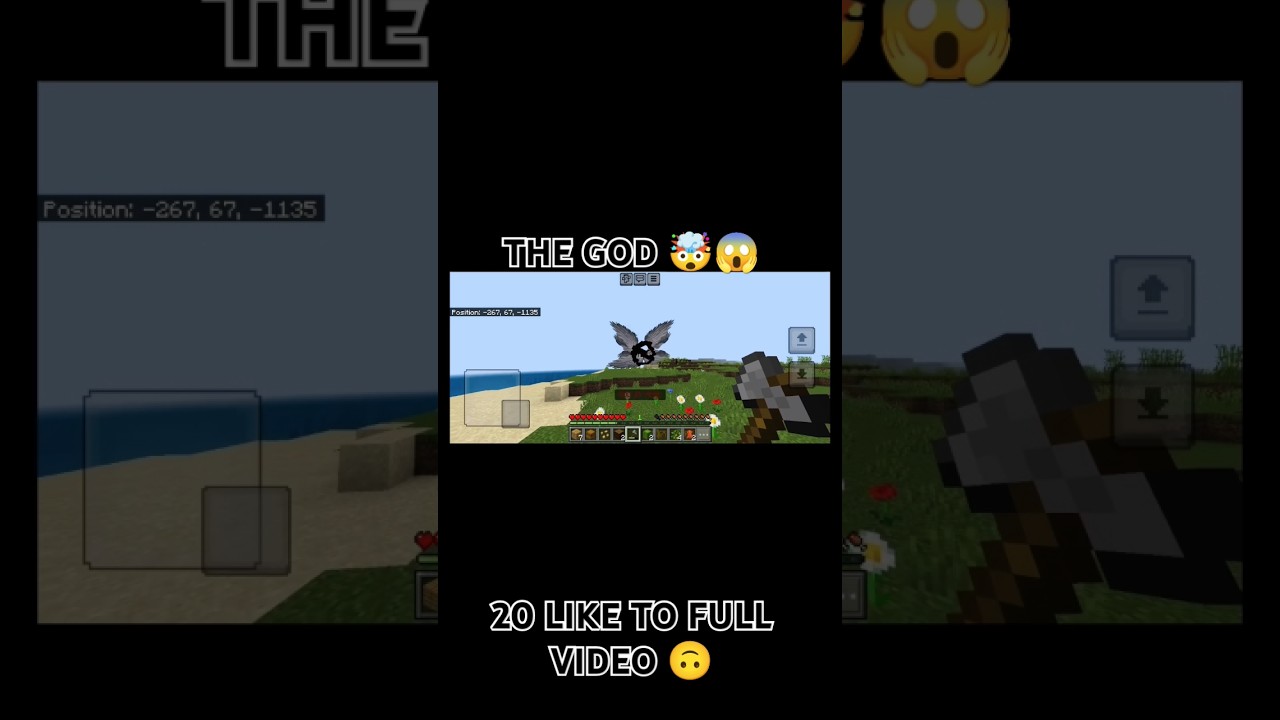 MINECRAFT NEW VIRAL MOD THE GOD 🤯😱 || MINECRAFT HORROR GOD 🤯💥 20 LIKE TO FULL VIDEO 🙃||